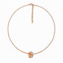 Folli Follie Collar de Acero Inoxidable con Detalles de Cristal Rosa