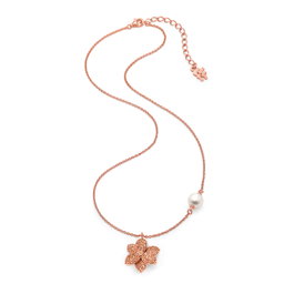Folli Follie Collar de Plata de Ley con Circonita y Detalles Rosa 3N19S240RSW