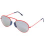 LGR AGADIR-RED-07 Gafas de sol unisex con cristal gris y detalles rojos