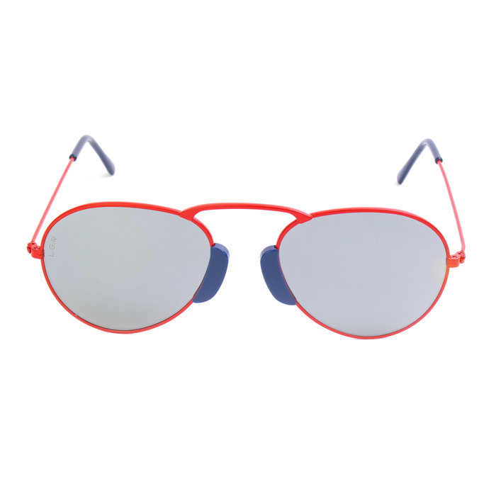 LGR AGADIR-RED-07 Gafas de sol unisex con cristal gris y detalles rojos LGR AGADIR-RED-07 Gafas de sol unisex con cristal gris y detalles rojos