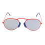 LGR AGADIR-RED-07 Gafas de sol unisex con cristal gris y detalles rojos