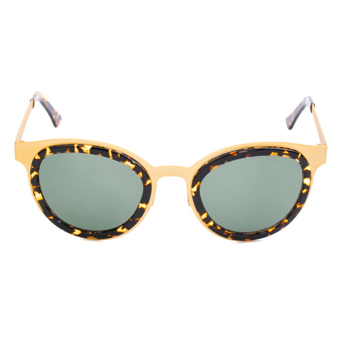 LGR Gafas de sol Felicite Gold-09 con cristal verde