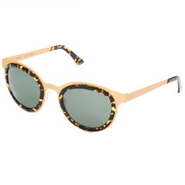 LGR Gafas de sol Felicite Gold-09 con cristal verde