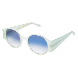 LGR REUNION-XXL Gafas de sol con lentes azules y montura verde