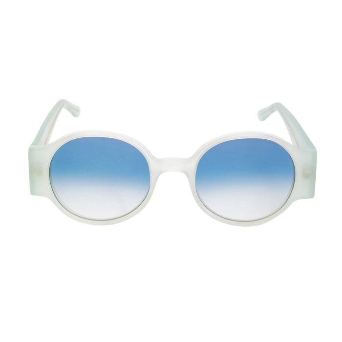 LGR REUNION-XXL Gafas de sol con lentes azules y montura verde