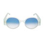 LGR REUNION-XXL Gafas de sol con lentes azules y montura verde