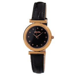 Folli Follie WF16R022SSK Reloj de Mujer Oro Rosa y Negro
