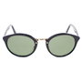 LGR ABEBA-BLACK-01 Gafas de sol unisex con cristal verde