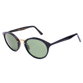LGR ABEBA-BLACK-01 Gafas de sol unisex con cristal verde