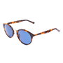 LGR ABEBA-HAVANA-39 Gafas de sol con cristal azul y montura marrón