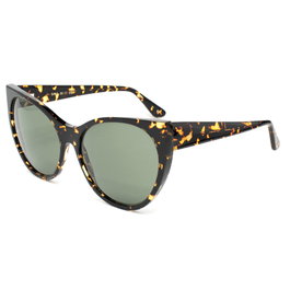 LGR SIWA-HAVANA-09 Gafas de sol para mujer con cristal verde