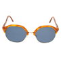 LGR Gafas de sol ZANZIBAR-HAVANA-02 con cristal azul y montura marrón