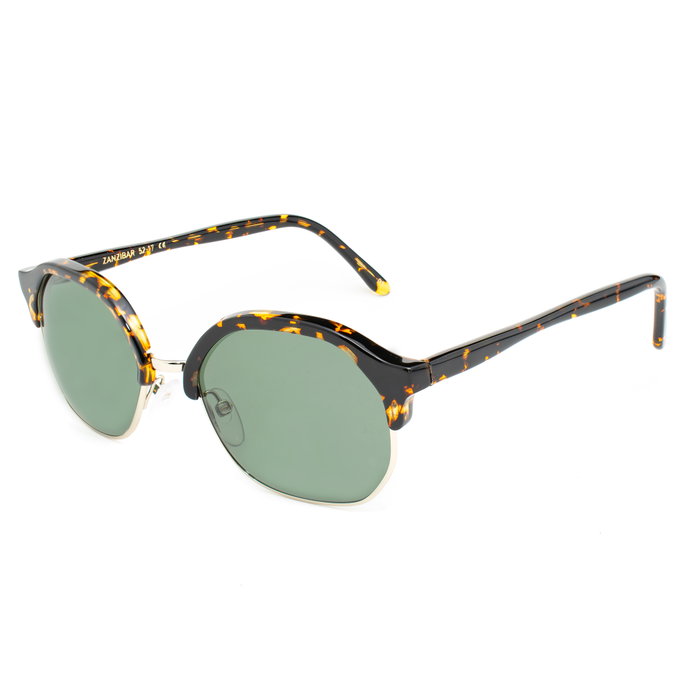 LGR ZANZIBAR-HAVANA-09 Gafas de sol unisex con cristal verde y montura marrón LGR ZANZIBAR-HAVANA-09 Gafas de sol unisex con cristal verde y montura marrón