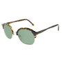 LGR ZANZIBAR-HAVANA-09 Gafas de sol unisex con cristal verde y montura marrón