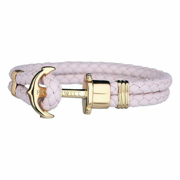 Paul Hewitt Pulsera de Cuero Rosa PH-PH-L-G-PR-XXXL