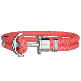 Paul Hewitt Pulsera de Cuero Rosa PH-PH-L-S-CB-L
