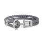 Paul Hewitt Pulsera de Cuero Gris PH-PH-L-ST-SG-XS