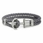 Paul Hewitt Pulsera de Cuero Gris PH-PH-L-ST-SG-XS