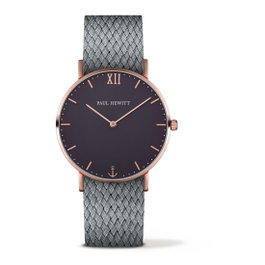 Paul Hewitt Reloj PH-SA-R-ST-B-18S con Caja Rosa y Correa Azul