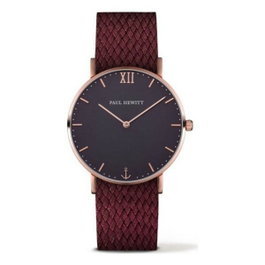 Paul Hewitt PH-SA-R-ST-B-19S Unisex con Caja Rosa y Correa Roja