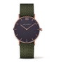 Paul Hewitt Reloj PH-SA-R-ST-B-20S con caja rosa y correa verde