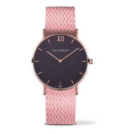 Paul Hewitt Reloj PH-SA-R-ST-B-27S con Esfera Azul y Correa Rosa