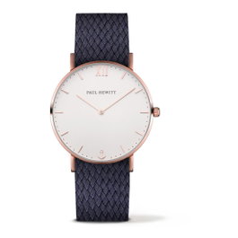 Paul Hewitt Reloj PH-SA-R-ST-W-17S con Caja Rosa y Correa Azul