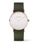 Paul Hewitt Reloj PH-SA-R-ST-W-20M con caja rosa y correa verde