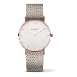 Paul Hewitt PH-SA-R-ST-W-25S con caja rosa y correa gris
