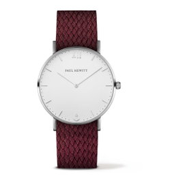 Paul Hewitt Reloj PH-SA-S-ST-W-19S Unisex con Correa Roja