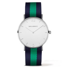 Paul Hewitt PH-SA-S-ST-W-NG-20S con correa de nylon azul y verde