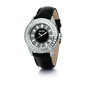 Folli Follie WF0A030SSK Reloj de Mujer con Correa de Cuero Negra