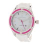Folli Follie WF0T027ZDP Reloj Analógico para Mujer con Correa Blanca