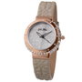 Folli Follie WF13B032SPI Reloj Analógico para Mujer con Caja Rosada y Correa Gris