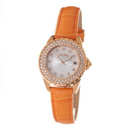 Folli Follie WF13B071STN Reloj de Mujer con Correa Naranja