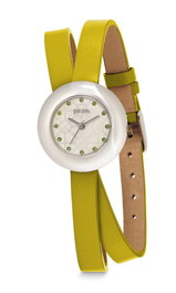 Folli Follie WF13F030SSF Reloj de Mujer con Correa Amarilla