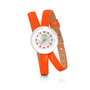 Folli Follie WF13F030SSO con correa de cuero naranja