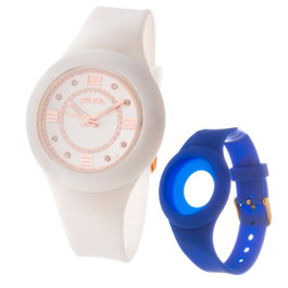 Folli Follie WF13P020ZSSA con correa azul y dos correas intercambiables
