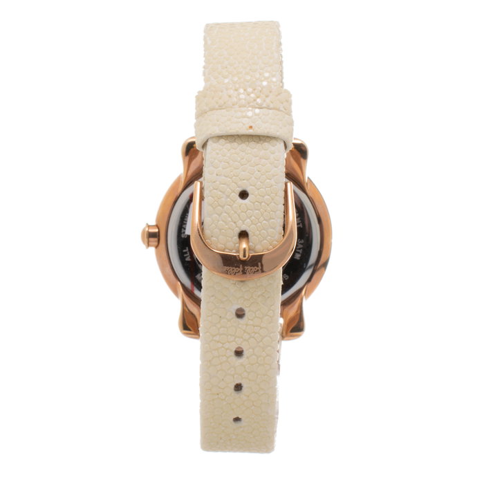 Folli Follie WF14B002SPS con correa de piel blanca y caja rosada