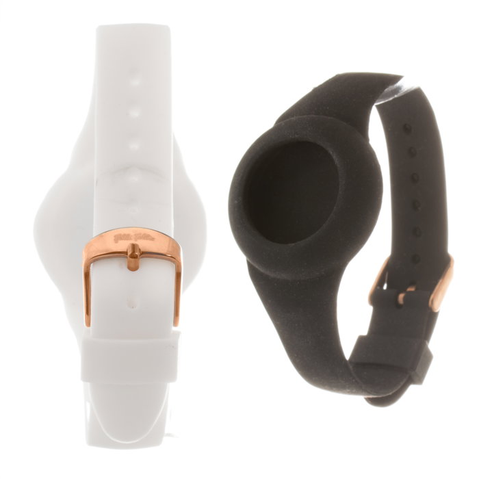 Folli Follie WF15P044ZSS con correa negra y caja transparente