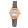 Folli Follie Reloj WF1B006STM con caja dorada y correa gris