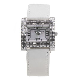 Folli Follie WF7A007SPS Reloj de Mujer con Correa de Cuero Gris