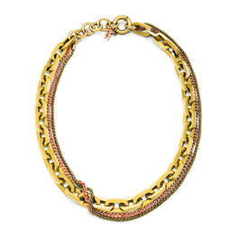 Folli Follie Collar Dorado de Acero Inoxidable 30cm