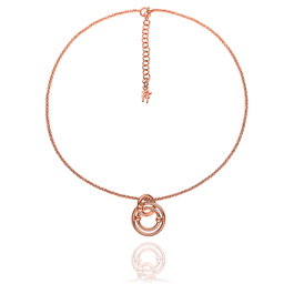 Folli Follie Collar de Acero Inoxidable Rosa 1N15T073R
