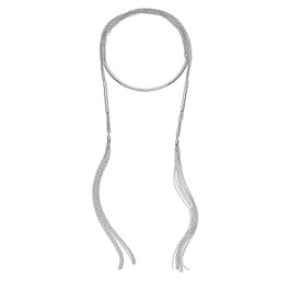 Folli Follie Collar de Acero Inoxidable Plateado 45cm