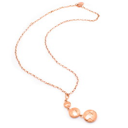 Folli Follie Collar de Acero Inoxidable Rosa 45cm