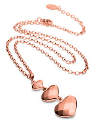 Folli Follie Collar de Acero Inoxidable Rosa 45cm