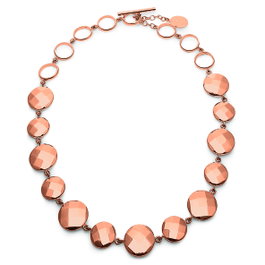 Folli Follie Collar de Acero Inoxidable Rosa 30cm