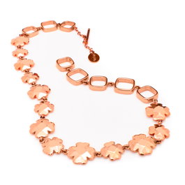 Folli Follie Collar de Plata de Ley Rosa