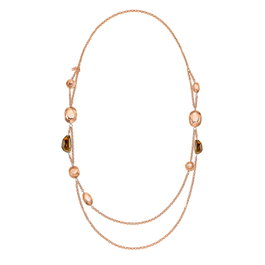 Folli Follie Collar de Acero Inoxidable Rosa 45cm